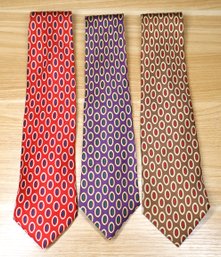 Lot - (3) Vintage Silk Ties Brooks Brothers Polo