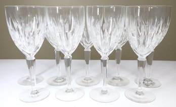 Set - (9) Lenox Clarity Water Goblets