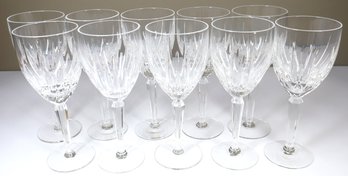Set - (10) Lenox Clarity Wine Glasses