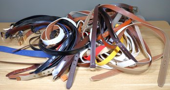 Large Lot Of Belts - Mostly Vintage
