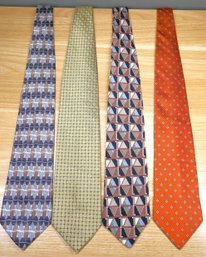 Lot - (4) Vintage 100% Men's Neckties