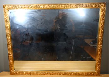 Large Heavy Wooden Frame Wall Mirror