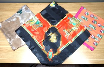 (3) Women's Scarves - Ralph Lauren BCBGeneration Horse Carriage