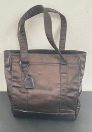 Gucci Black Nylon Tote Bag With Leather Trim