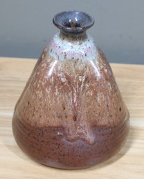 Ceramic Bud Vase Signed Maya