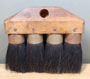 Allas Brush Corporation Antique Wooden Horse Hair Brush
