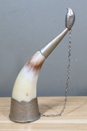 Vintage Soviet Horn Drinking Wine Cup