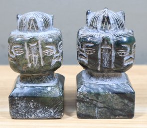 Pair Of 19th Century Chinese Carved Stone Seals