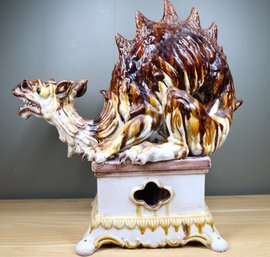 Very Rare Vintage Italian Terra Cotta Dragon Sculpture