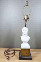 Porcelain Man Bust Lamp