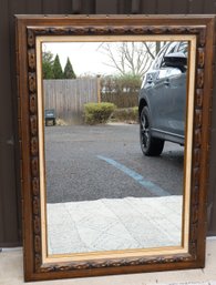 Large Wood Carved Framed Mirror
