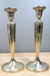 Evans Silver Plated Candlesticks