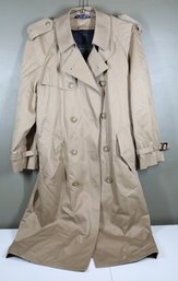 Vintage Ralph Lauren Chaps Khaki Trench Coat - Chaps By Ralph Lauren Rain Coat