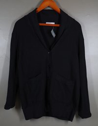 Stateside Women's Black Cotton Waffle Cardigan Top Size S