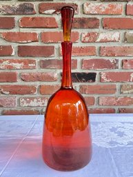 MCM Blenko Art Glass Decanter