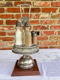 Triple Plate Antique Cruet Set