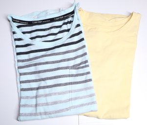 Pair Of T-shirts - Lord And Taylor T-Shirt Size M - Calvin Klein T-shirt Size M