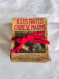 Vintage Illustrated Chinese Maxims - Family Rules Of Conduct By Joseph Tuck