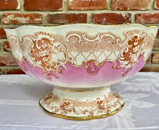 Furnivals Ironstone Transferware Large Punch Bowl