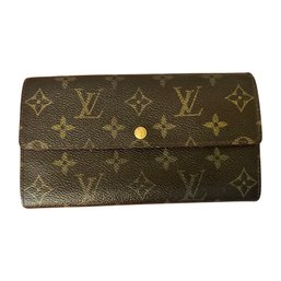 Authentic Louis Vuitton Monogram Portefeuille Sarah  Long Wallet