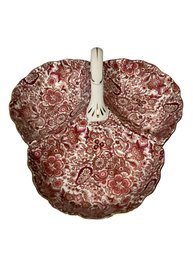 Antique Reflections By Godinger Shell Porcelain Dish Gold Rim