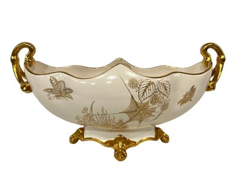 Carlton Ware Gold Rim Serving Dish Rare