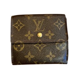 LOUIS VUITTON LEATHER MONOGRAM WALLET