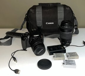 Canon EOS Rebel T4i Camera With Efs 18-55mm Lens & 75-300mm Lens