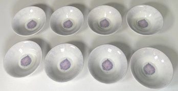 SET OF 8 PORTMEIRION DUSK 6 5/8' CEREAL/SOUP BOWLS JO GORMAN MADE IN BRITAIN