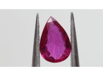 RUBY 2.25CT 10MM X 7MM X 3MM PEAR CUT LOOSE GEMSTONE NATURAL JEWELRY MAKING