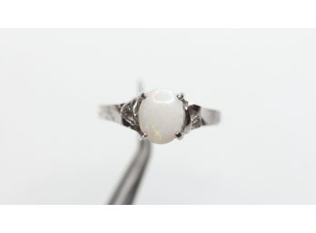 AUSTRALIAN WHITE OPAL RING (99.99 PURE) SILVER GEMSTONE JEWELRY