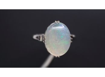 AUSTRALIAN CRYSTAL OPAL RING (99.99 PURE) SILVER GEMSTONE JEWELRY
