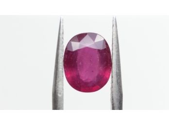 RUBY 3.166CT 10MM X 8MM X 4MM OVAL CUT LOOSE GEMSTONE NATURAL JEWELRY MAKING