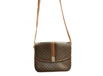 Celine Brown Macadam Crossbody Bag