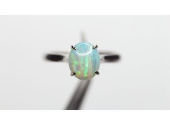 AUSTRALIAN CRYSTAL OPAL RING (99.99 PURE) SILVER GEMSTONE JEWELRY