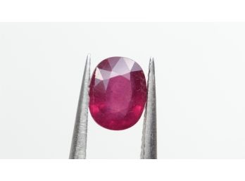 RUBY 2.61CT 8.5MM X 6.5MM X 4.5MM OVAL CUT LOOSE GEMSTONE NATURAL JEWELRY MAKING