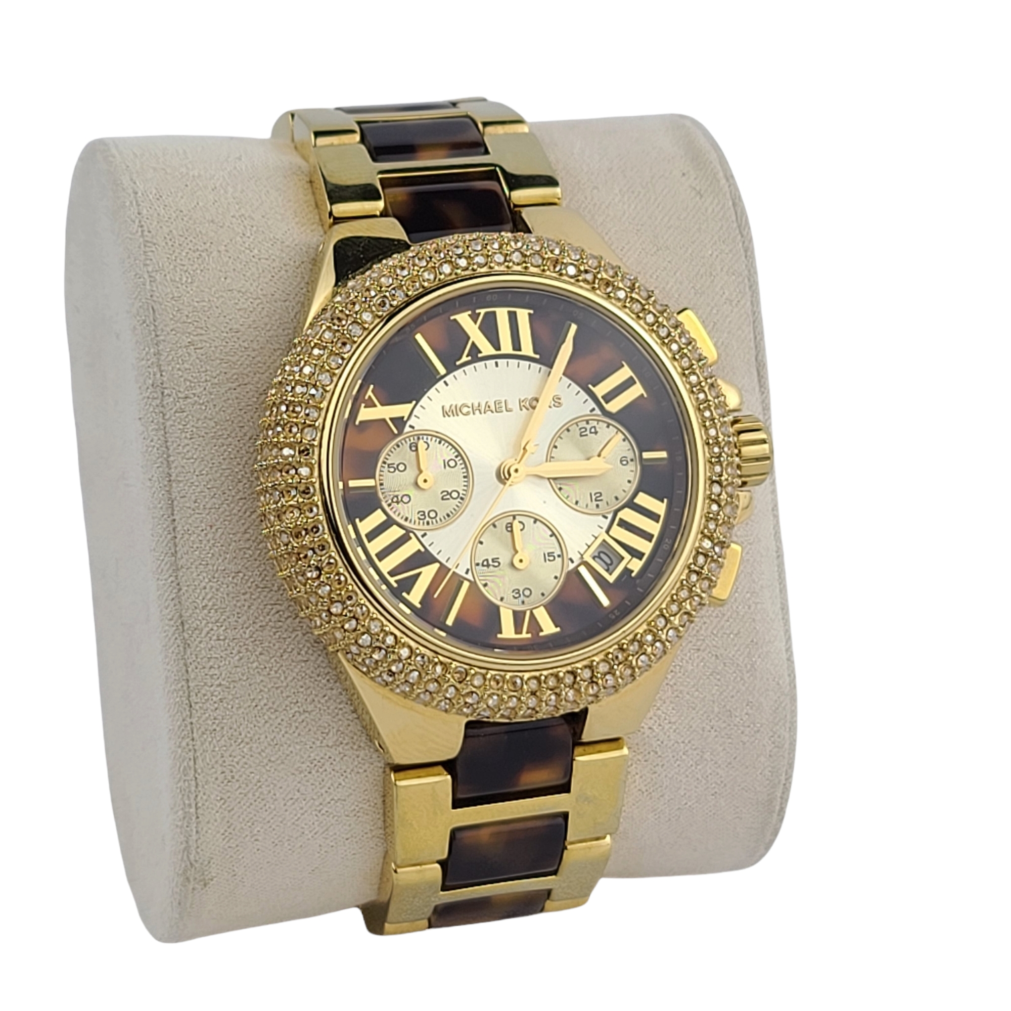 Michael Kors Camille Chronograph Tortoise Shell Two-Tone 