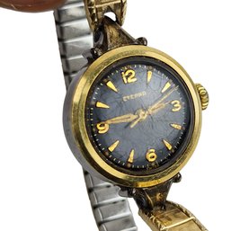 Vintage Eterna Tiny Gold-Tone Automatic Swiss Watch Case Size 20.4mm