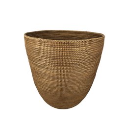 Vintage Hand-Woven Medium Gathering Basket