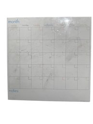 Blank Calendar White Board - White