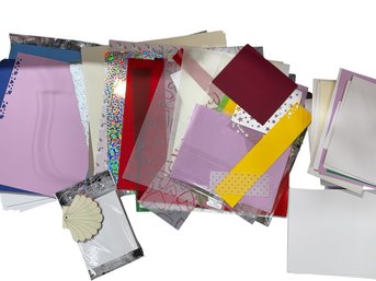 Misc Craft Papers In Tub