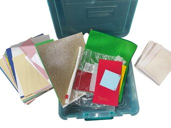 Misc Craft Papers And Envelopes In Tub (2)
