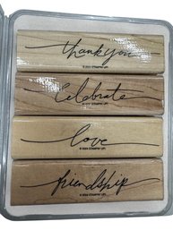 Stampin' Up! Wonderful Words Stamp Set - Set Of 4