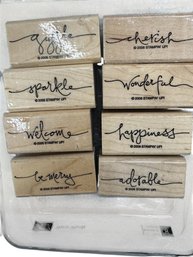 Stampin' Up! Warm Words Stamp Set - Set Of 8