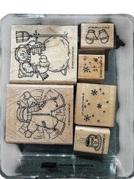 Stampin' Up! Snow Angels Stamp Set - Set Of 6