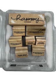 Stampin' Up! Happy Everything Stamp Set - Set Of 8
