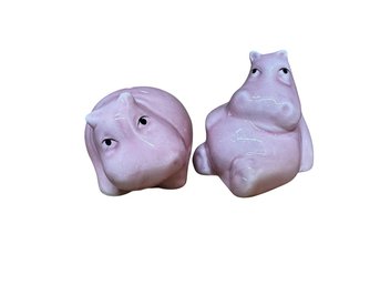 Hippo Salt And Pepper Shakers