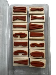 Stampin' Up! Letterpress Alphabet Stamp Set - Set Of 28