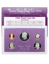 Lot 11 1986 Proof Set In OGP