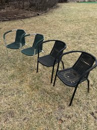 4 Outdoor Wicker Style Chairs